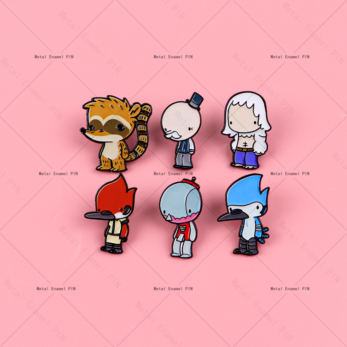 Cartoon Character Enamel Pin Cute Red & Blue Bird Brooch Badge on Backpack For Clothing Accessories Fashion Jewelry
