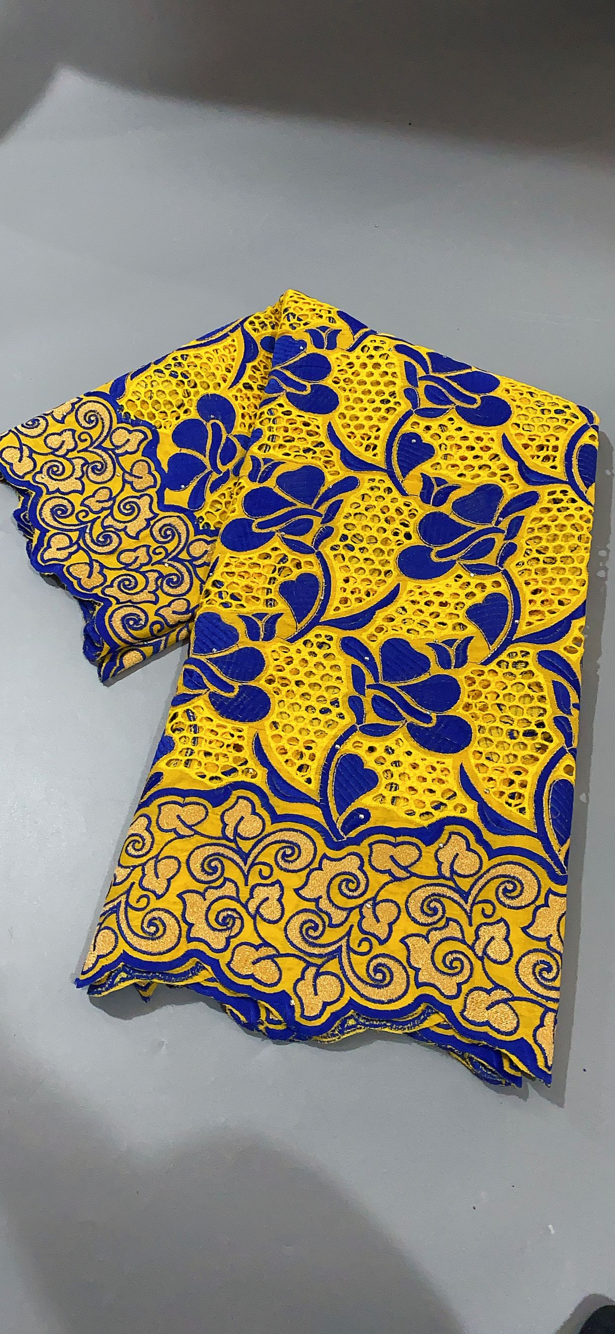Clearance sale Nigerian Water Soluble Lace African Cotton Guipure Cord Lace Fabric for Women Party Dress High Quality,2.5Yards