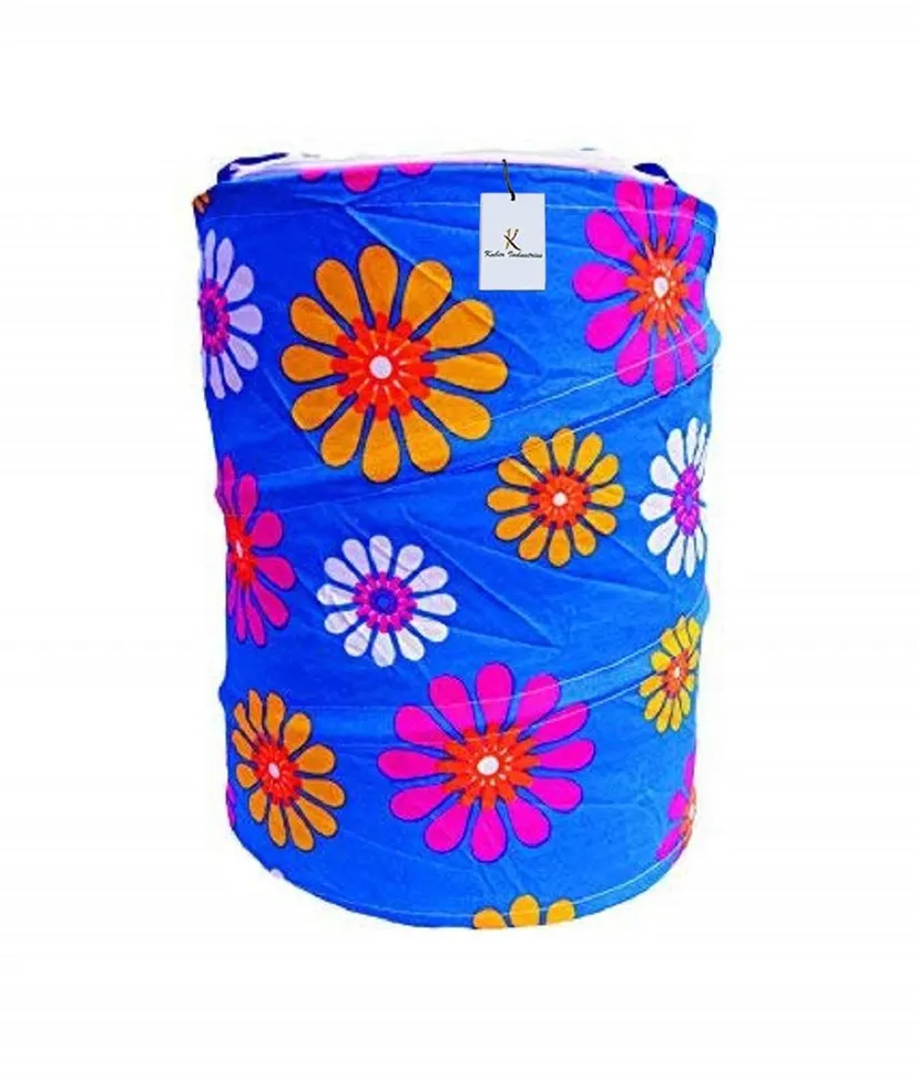 Foldable Laundry Basket Bag (colour and Pattern may vary)