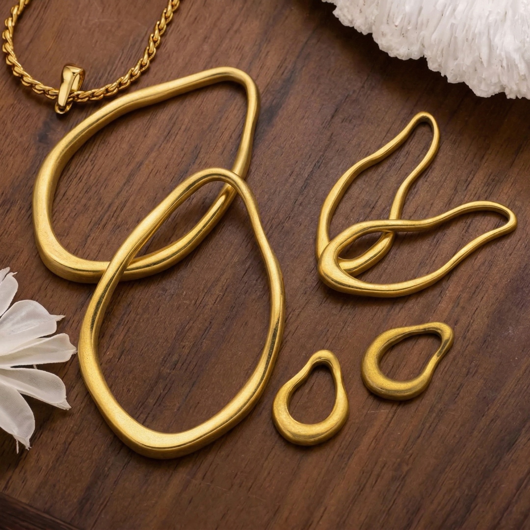 2pcs Stainless Steel Irregular Ring Open Back Bezel Pendants Pressed Flower Frame Charms for diy Resin Earrings Necklace Jewelry pen gpt