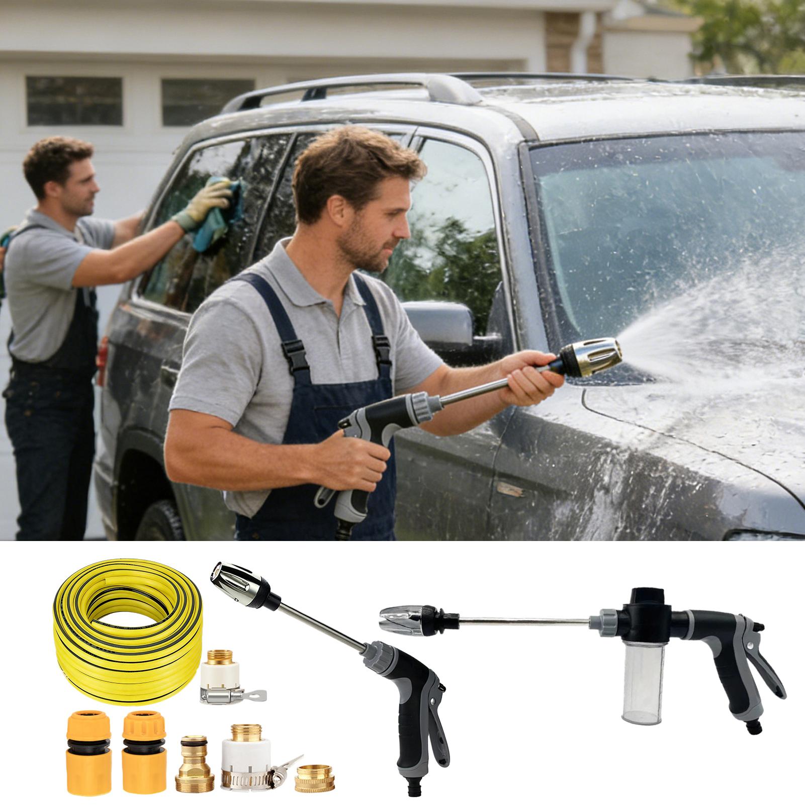 Water Pressure Washer Adjustable Nozzle Non-Slip Portable Pressure Washer for Car Detailing for Vehicle Indoor Home Window Glass