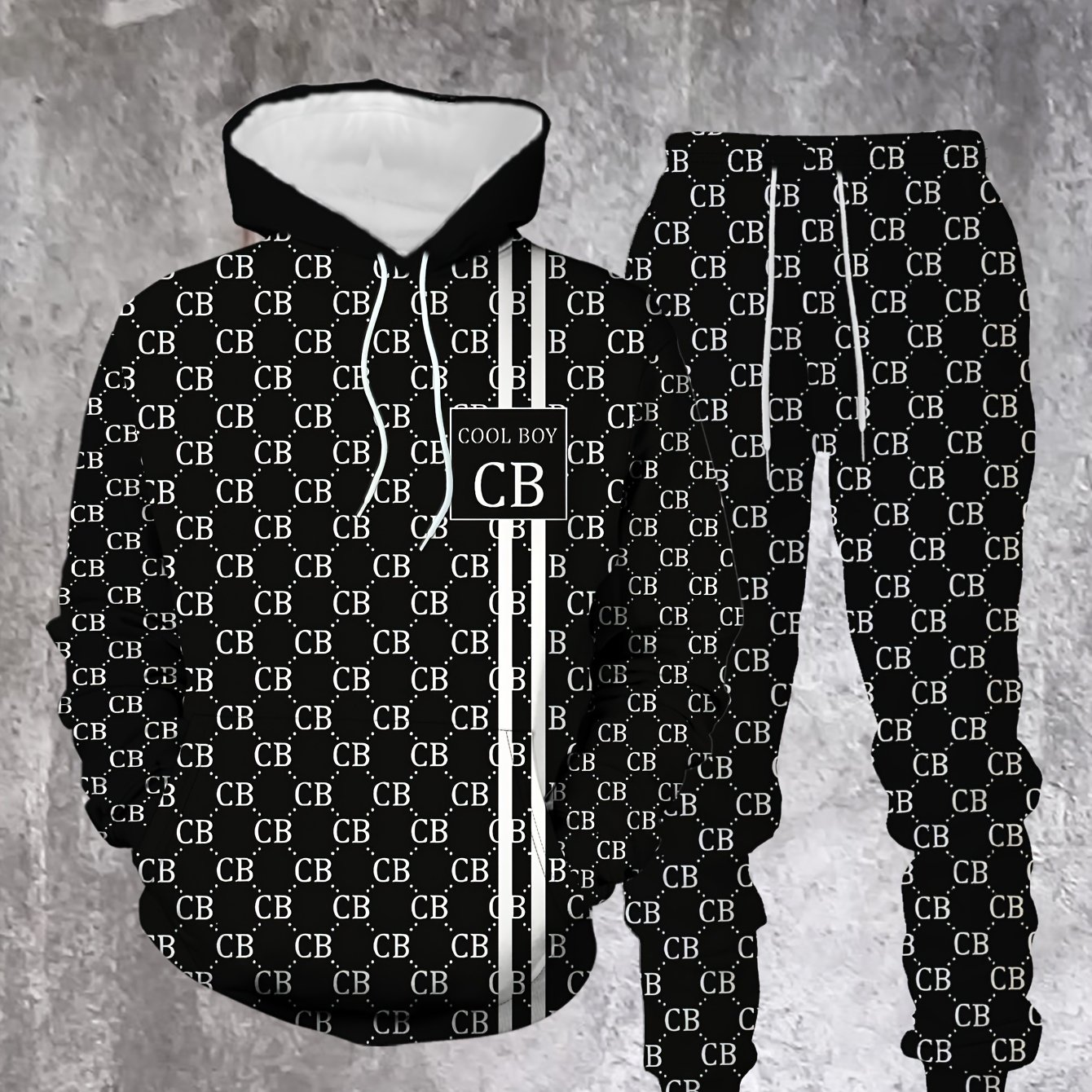 2025 Spring and Autumn New Men's Fashion 3D Funny Graphic Print Hooded Sweatshirt Hoodie Loose Casual Daily Street Sweater Tops