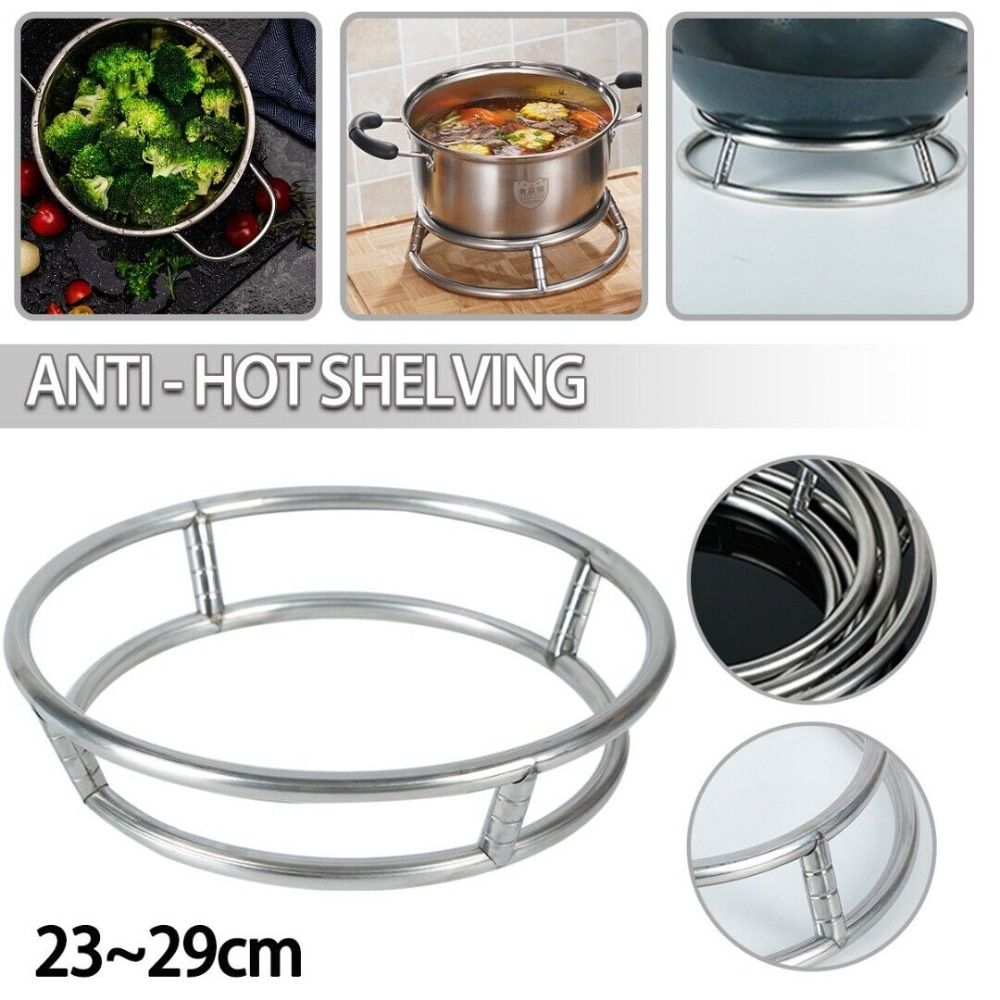1Pcs New Round Bottom Wok Rack Kitchen Supplies Pan Support Pot Mat Universal 23/26/29cm Cookware Ring