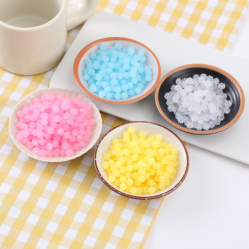 10pcs Mini Colorful Hard Candy Star-shaped Sugar Wishing Bottle Dollhouse Food Play DIY Simulation Dollhouse Accessories Crafts