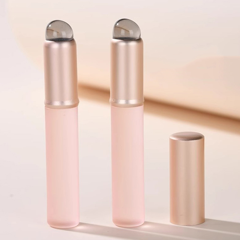 1pc Silicone Round Head Soft Lip Brush Pro Lipstick Application Smudge Brush Girls Women Cosmetic Tool
