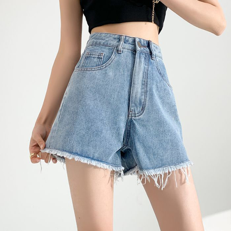 2026 Summer Woman Leopard Printed Thin Short Jeans Female Chic Retro A-Line Shorts Lady Casual Denim Hot Pants