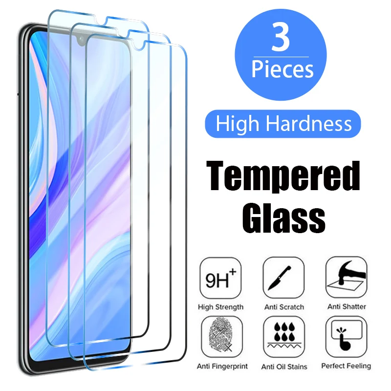 3Pcs HD Tempered Glass For P30 P40 P20 Mate 20 Lite Y6 Y7 P9 P10 P Smart Z 2019 2018 Nova 3 Protective Glass Film