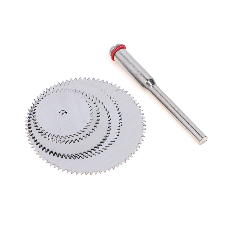 New 6Pcs/set Stainless Steel Slice Metal Cutting Disc With 1 Mandre For Rotary Tools 16 18 22 25 32mm Cutting Disc Hand Tools