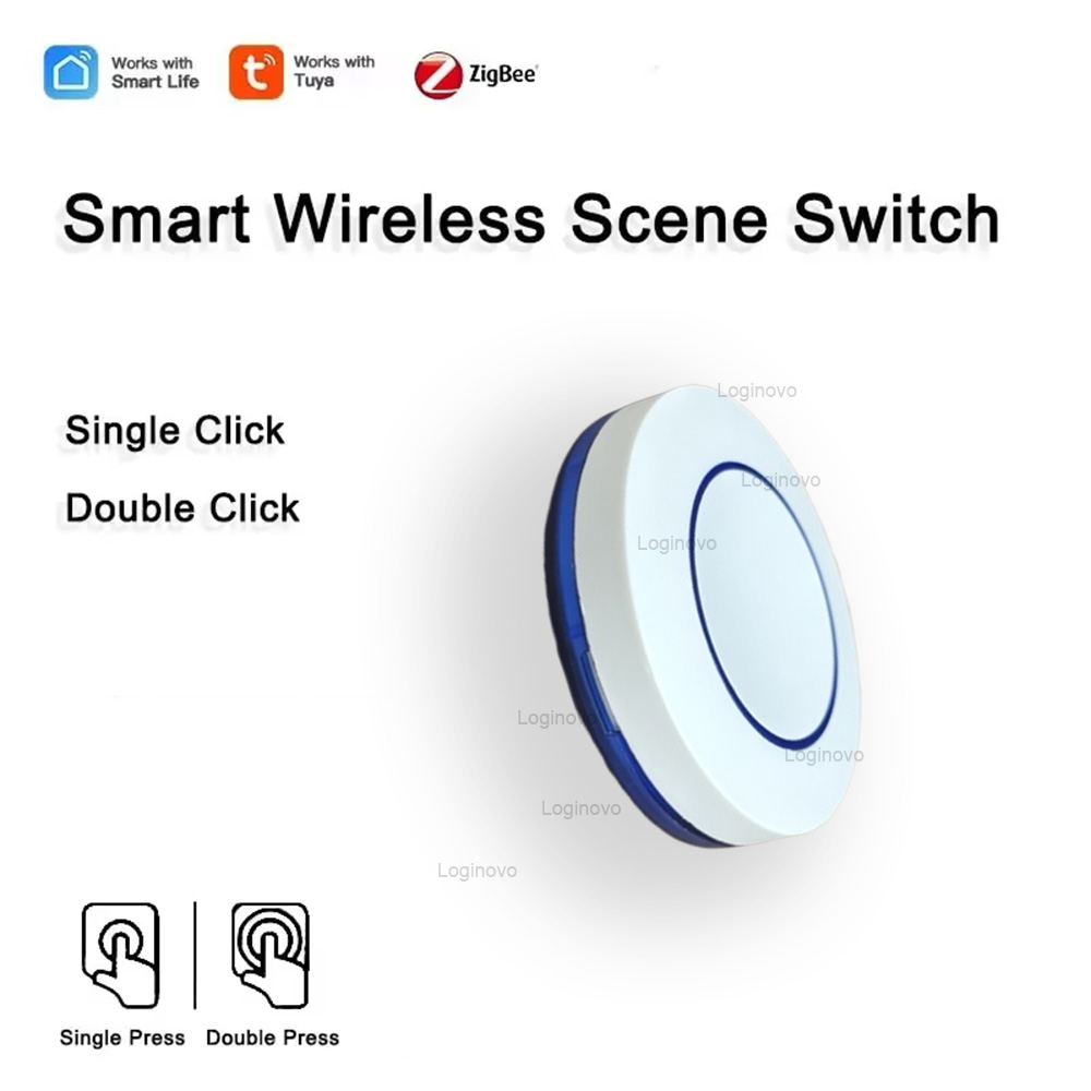 Tuya Zigbee Button Wireless Smart Scene Switch Automation Scenario Controller Smart Gadgets Required Smart Life Zigbee Gateway