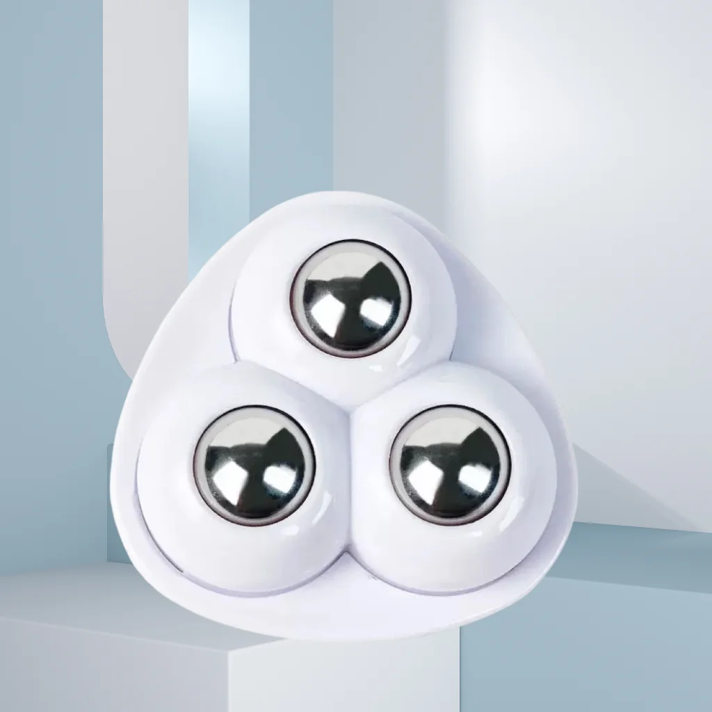 Furniture Wheel Self Adhesive Silent Casters Stainless Steel/Nylon Roller 360° Rotating Pulley Cabinet Universal Wheels