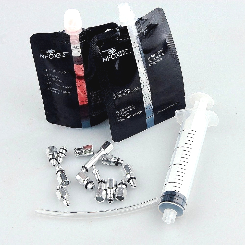 Bike Oil Change Tool Kit 30ml/2pcs/3pcs Waste Oil-Bag Hydraulic Brake Simplified Installation M4 Connector Bleeding Injection
