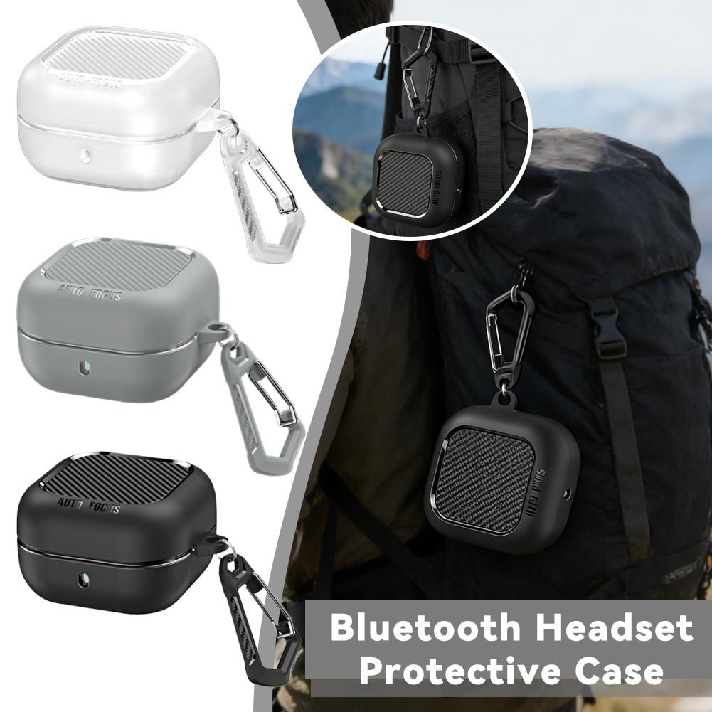New Model Of Protective Case For Buds 4/4pro Bluetooth Headphones Fiber Texture Solid Color Earphone Cover