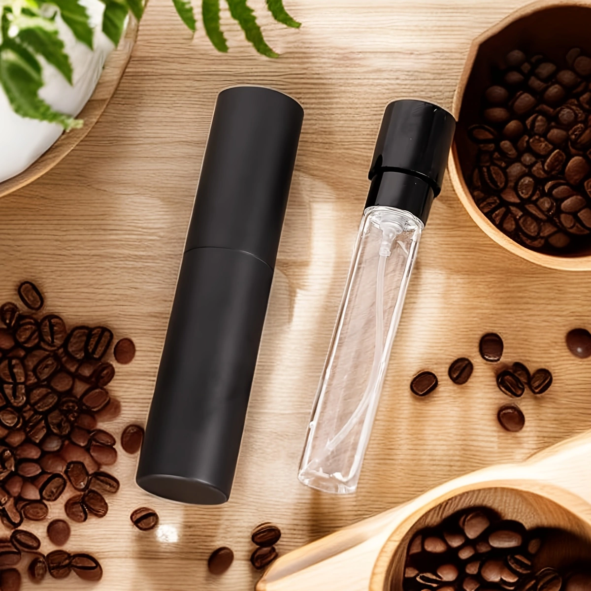 Leeseph Coffee Bean Spray Bottle, Espresso Spray Bottle, Portable Reusable Empty Small Refillable Sprayer, Coffee Lover Gift