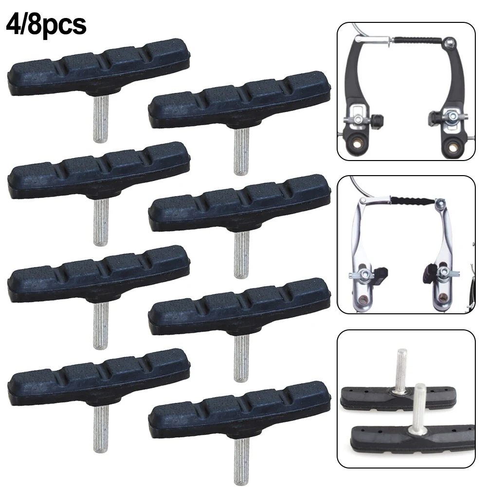 Bike Brakes Pads Set Brakes Kit Road Mountain Cycle Bicycle V-Brake Blocks Shoes With Hex Nut Tools And Shims Bike Pads