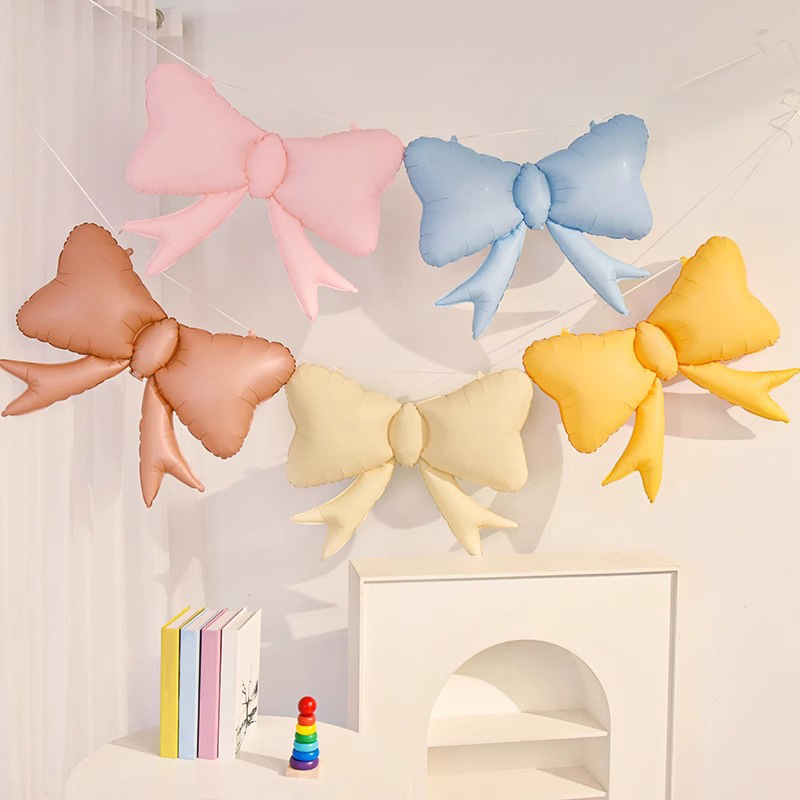 1pc Bow Balloon Children's Birthday Party Wedding Decoration Decoration Daily Store Window Decoration Balloon