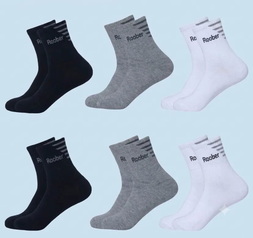 Set of 3 pair Roobar quarter cottan socks for men