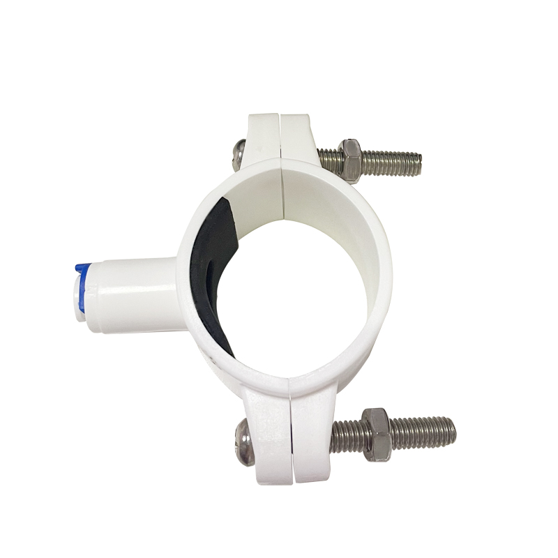 40mm Reverse Osmosis Water Drain Waste Pipe Clamp Saddle Valve Quick Connection 1/4" OD Hose Clips for Aquarium System