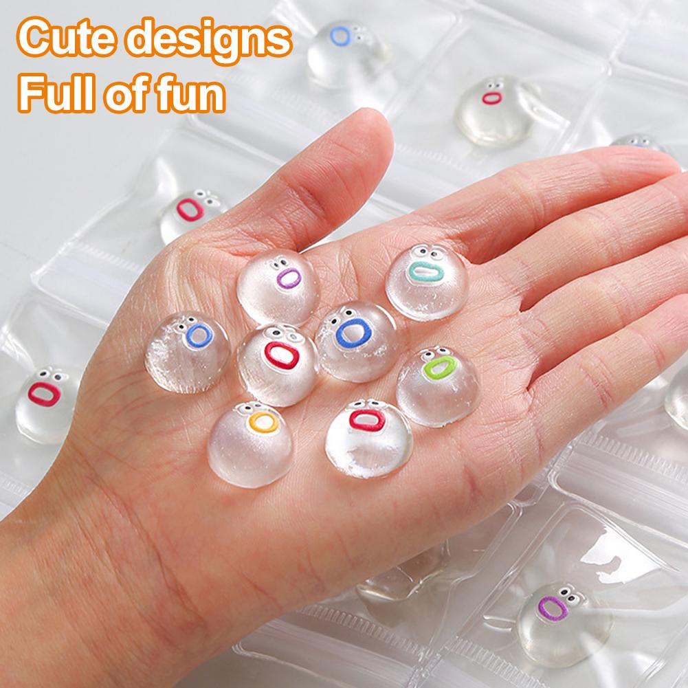 New Mini Cartoon Transparent Doll Pinching Relieving Cartoon Pinching Squishy Squeezing Soft Slow Rebound Sticky Cute Funny Toys