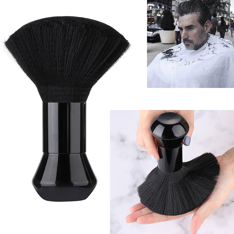 1PC Professional Soft Black Neck Face Duster Brushes Barber Hair Clean Hairbrush Salon Cutting Hairdressing Styling Makeup Tool
