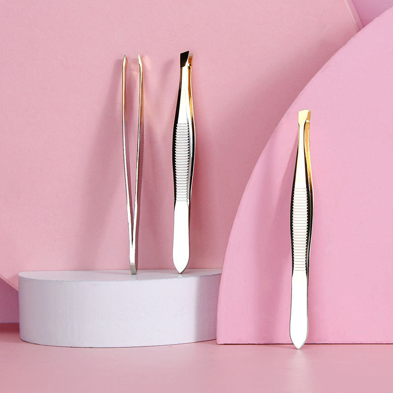 1pc High Quality Make Up Tools Pince Epiler Eyebrow Tweezer Stainless Steel Slant Tip Eyes Tweezer Clip For Face Hair Removal dr. eyemo