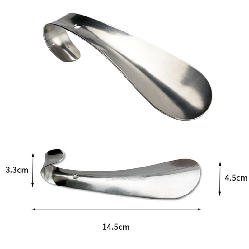 1Pc Professional Stainless Steel Silver Metal Shoe Horn Spoon Shoehorn 14.5cm