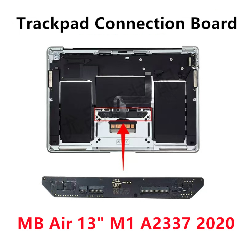 Original A2337 Touchpad Keyboard Connection Board 820-02288-01 For Macbook Air 13" M1 2020 Trackpad Connector Daughter Board