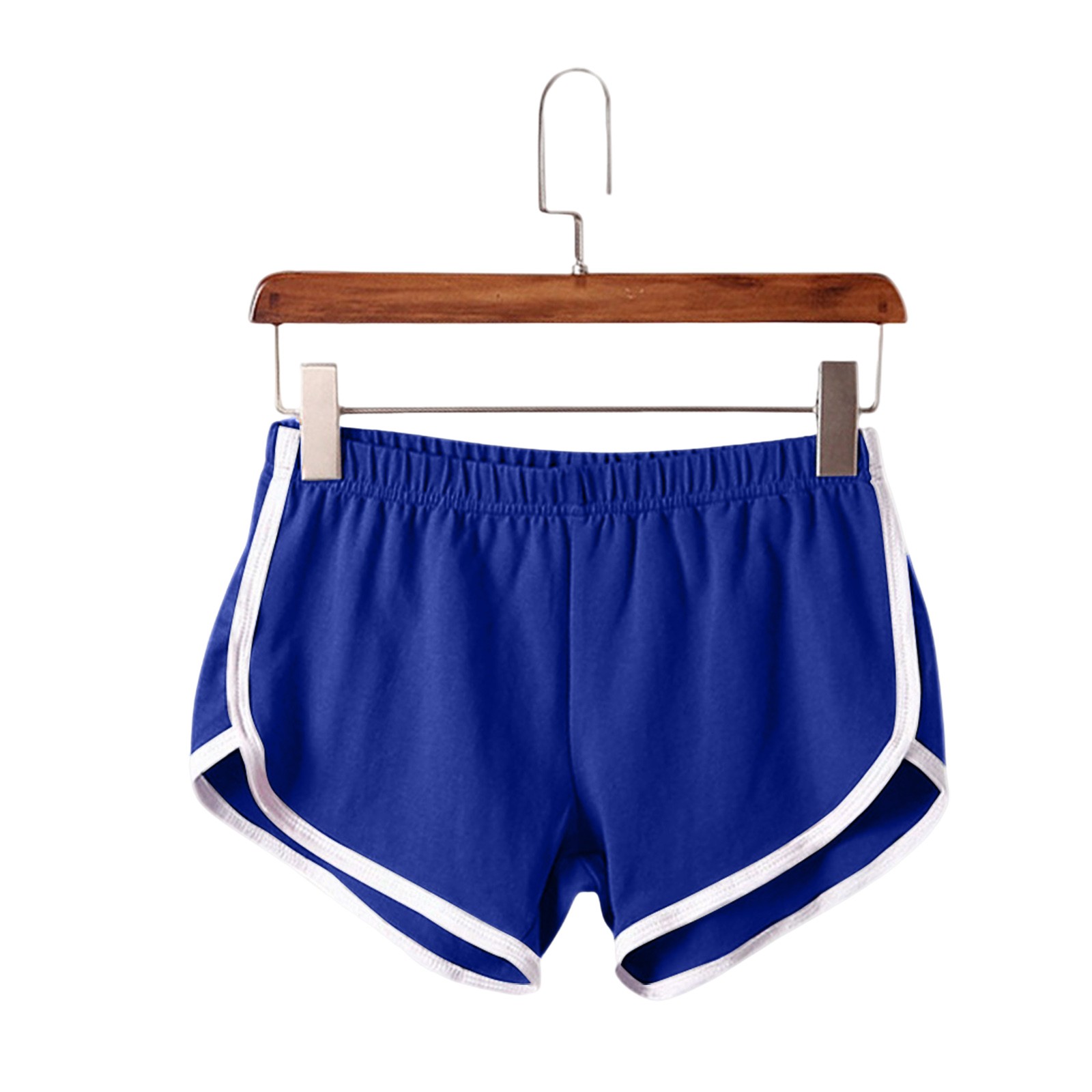 Women Casual Active Shorts Solid All-Match Summer Home Sports Shorts Daily Workout Yoga Loose Comfortable Elastic Waist Shorts