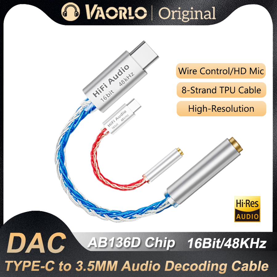 CX31993 HiFi Type C to 3.5mm Headphone Amplifier Audio Decoder IEM AMP Mobile Phone Adapter B