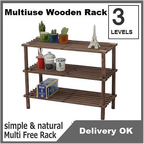 3 Tier Multipurpose Wooden Rack Very Attractive And Easy To Assemble Imported From Japan