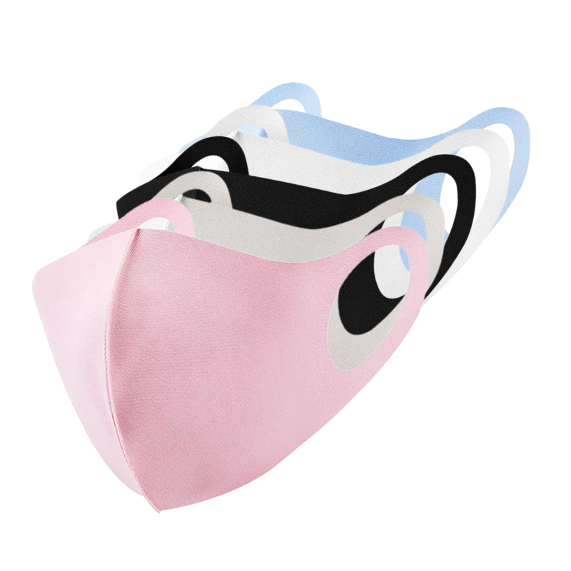 2/4/6Pcs Sunscreen Mask Summer Adjustable for s Women Men Dustproof Breathable Washable Ice Silk Polyester Cloth Mask