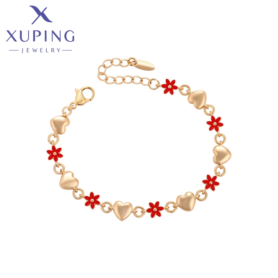 Xuping Jewelry Hot Simple Fashion Elegant Women's Bracelets Gold Color Schoolgirl Party X001024978