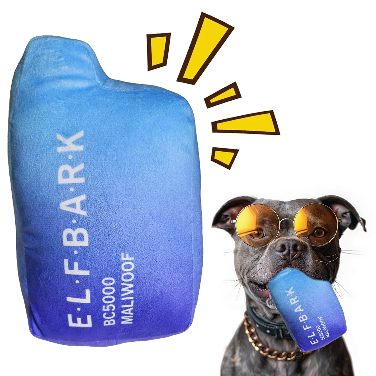 Funny Dog Toys with Squeaker - Funny Cute Parody Dog Toys - Puppy and Dog Toys for Small, Medium and Large Dogs