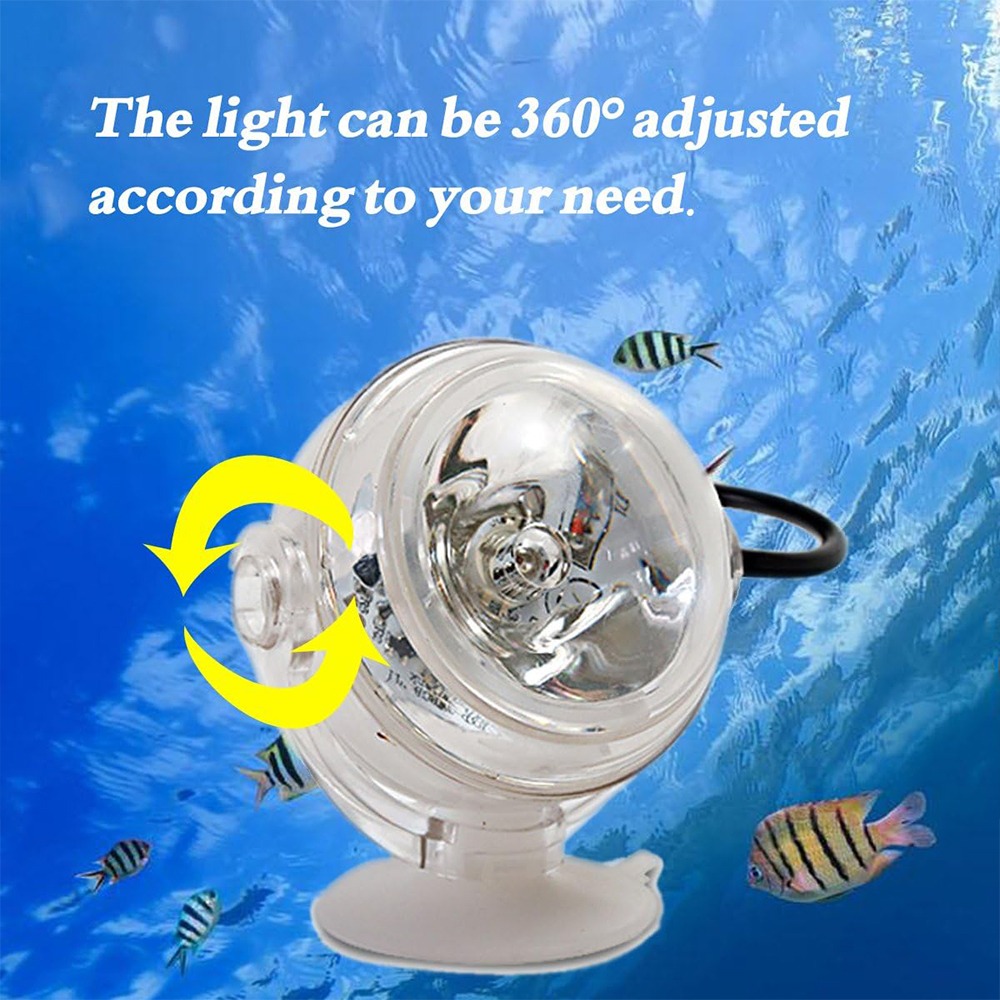 New LED Aquarium Spotlight Saving Power But High Brightness Seven Gradient Night Light Amphibious Lighting USB Waterproof Diving
