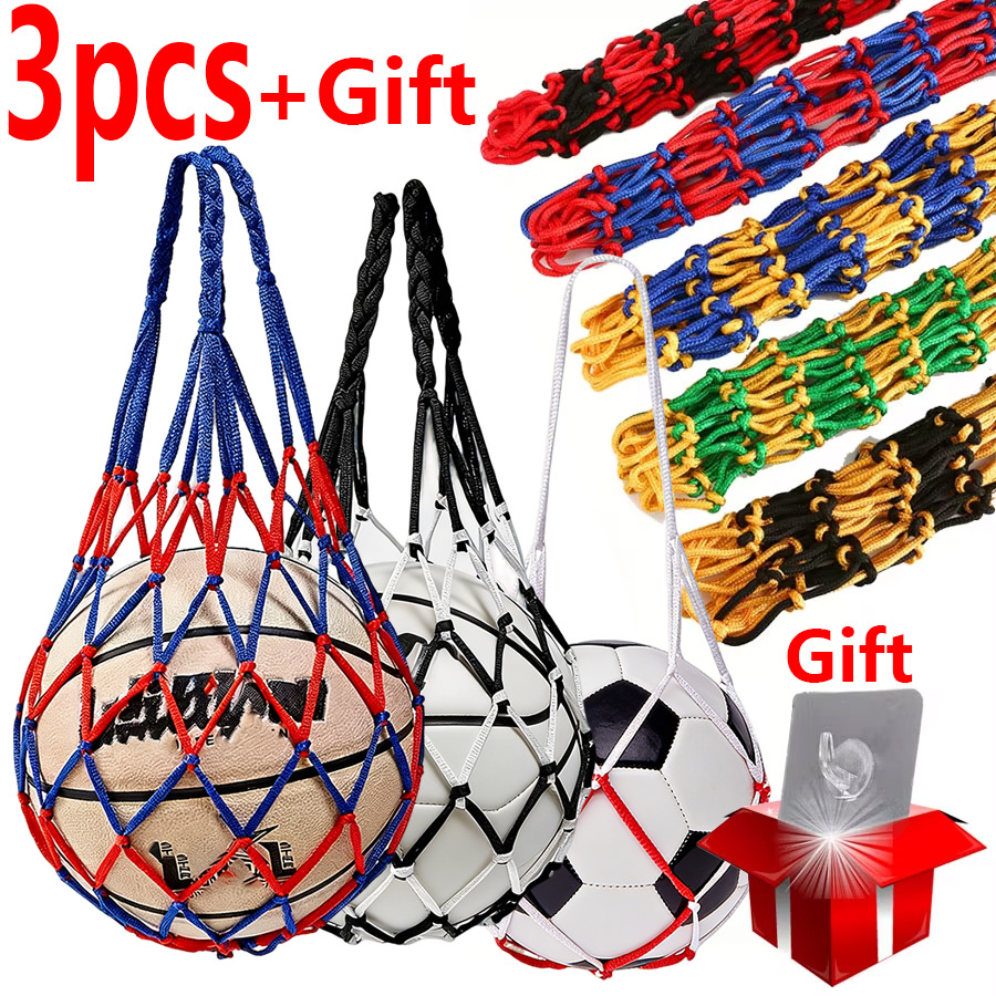 Volleyball/Football/Basketball Net Bag Thick Woven Net Basketball Storage Durable Nylon Training Net Bag for all kinds of balls