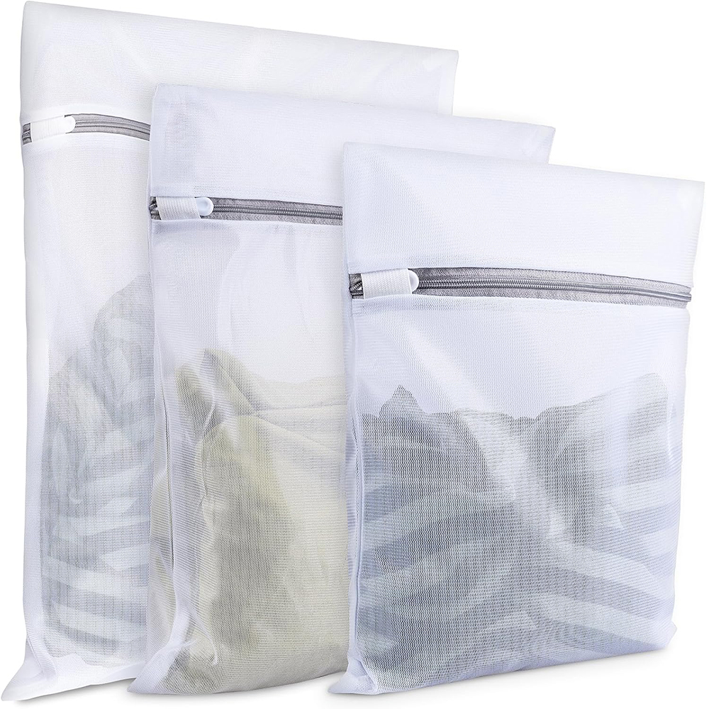 5 Size Zipped Laundry Bags Reusable Washing Machine Clothing Mesh Net Bag