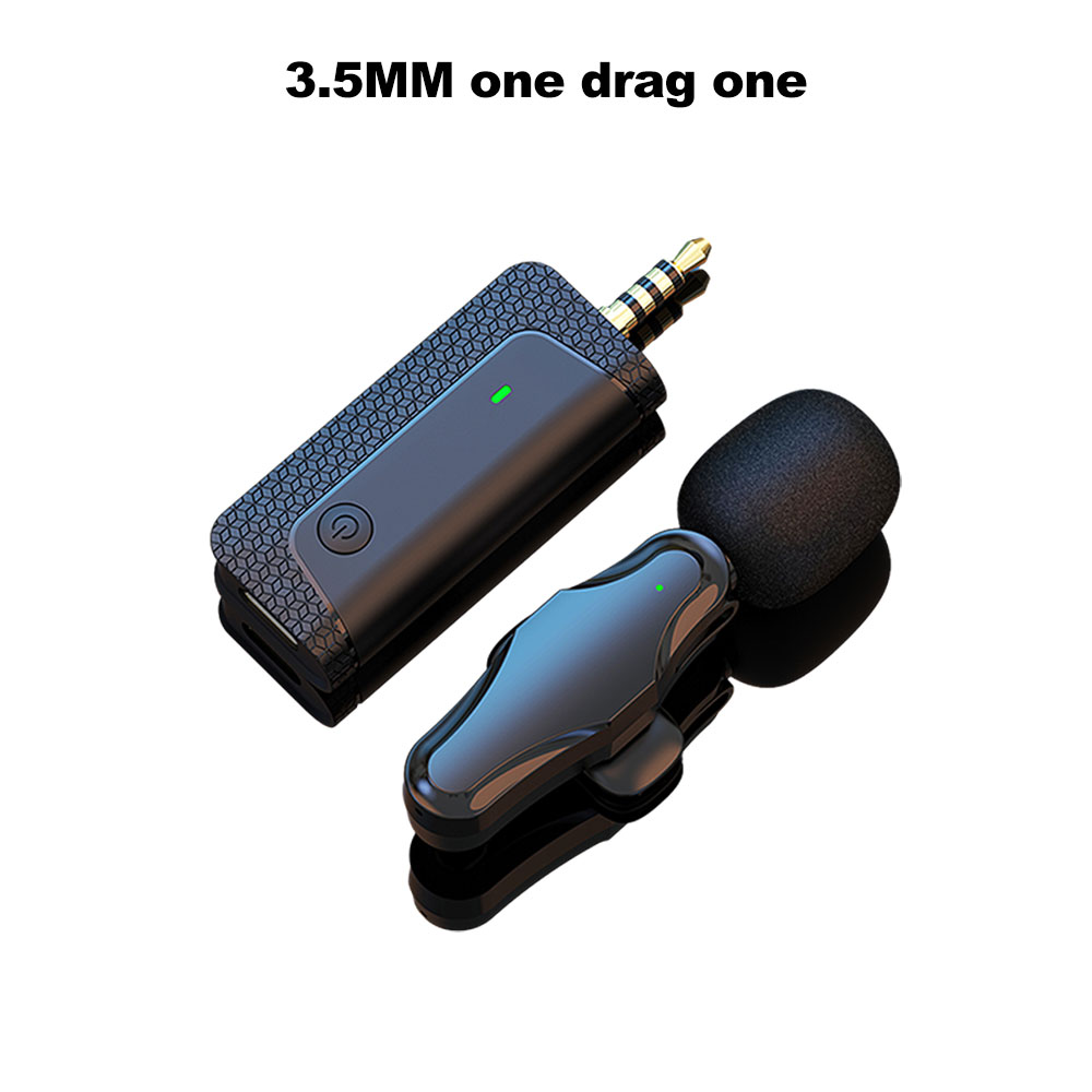 2023 K35Pro Wireless Lavalier Noise Reduction Microphone 3.5mm AUX for Megaphones Amplifier Camera Computer Mobile Phone Speaker Bles Online DZ-38C-14