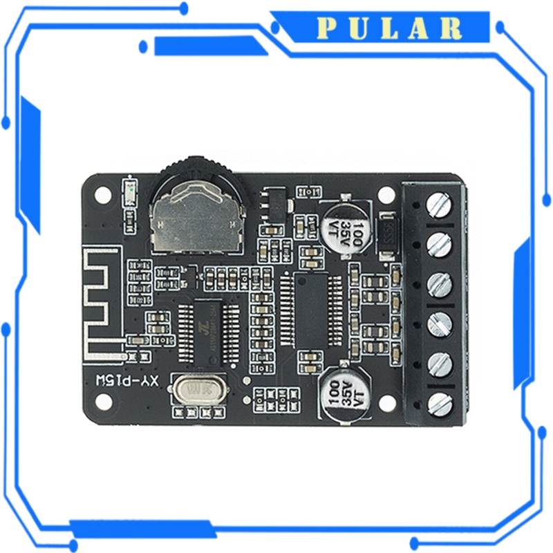 XH-A233 15W X 2 Bluetooth 4.2 Digital power amplifier board Stereo TF Card Play 12v~24v Audio Amp