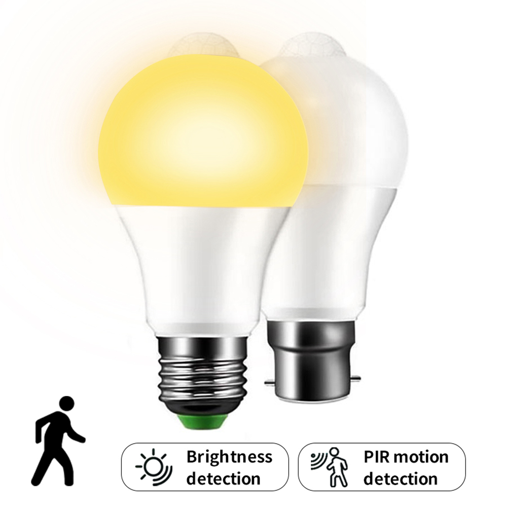 E27 12W PIR Motion Sensors bulb Radar Microwave Radar Detection LED Light Bulb 220V Motion Induction Lamp For Home Stairs