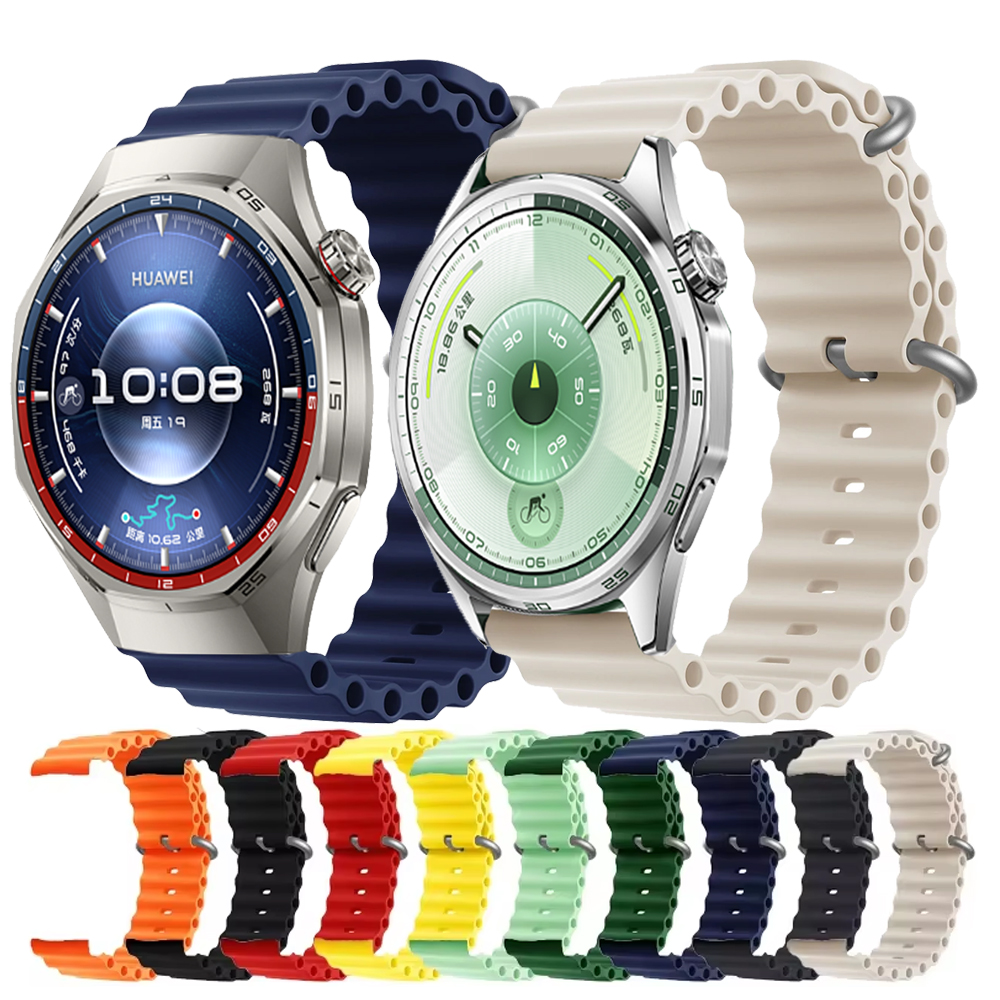 18mm 20mm 22mm Silicone Strap For Huawei GT6 GT5 46mm 41mm Band Sport For Huawei GT6 Pro GT5 Pro GT4 GT3 GT2E GT 46mm Watchband