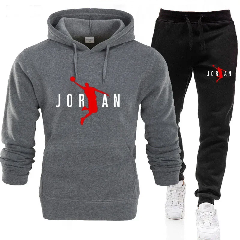 2025 New Autumn Winter Men's Sets Zipper Hoodie+Pants Pieces Casual Tracksuit Male Sportswear Brand Clothing Sweat Suit