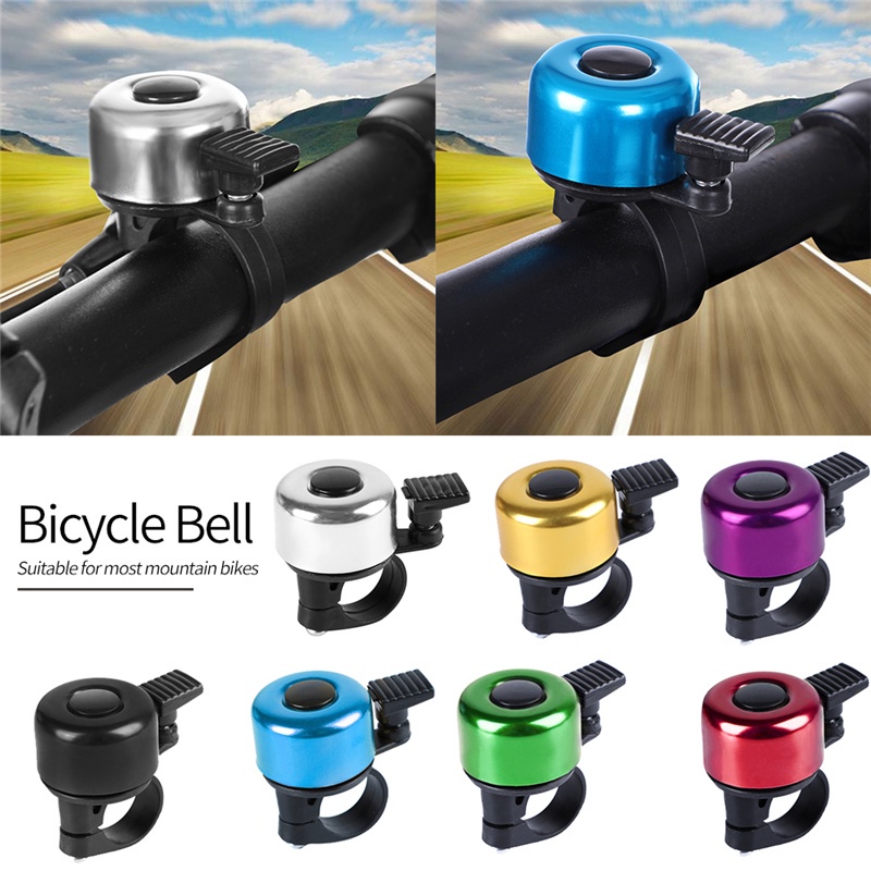 Copper Bicycle Bell for Mountain Bike & Road Bike Clear Crisp Sound Black And Silver Bike Accessories