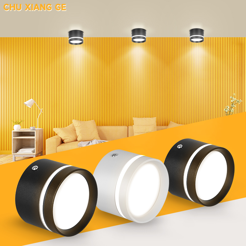 Led Downlight Spot Led Down Light Ceiling Lights Spotlight 220V 5W/10/15/25W Surface Mounted Lamp for Indoor Lighting Kitchen
