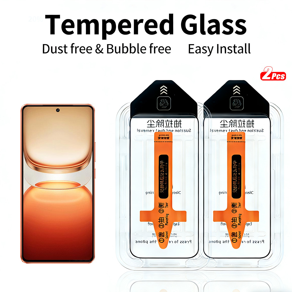 2pcs Tempered Glass for IQOO Z10 Turbo Pro IQOO Z10x Z10Turbo Pro Screen Protector One-Touch Install