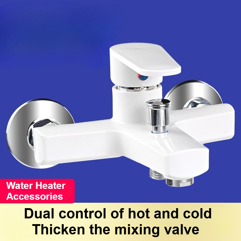 Wall Mounted Cold Hot Water Mixer 304 Stainless Steel Triple Valve Nozzle Tap Bathtub Faucet Bathroom Shower Faucet