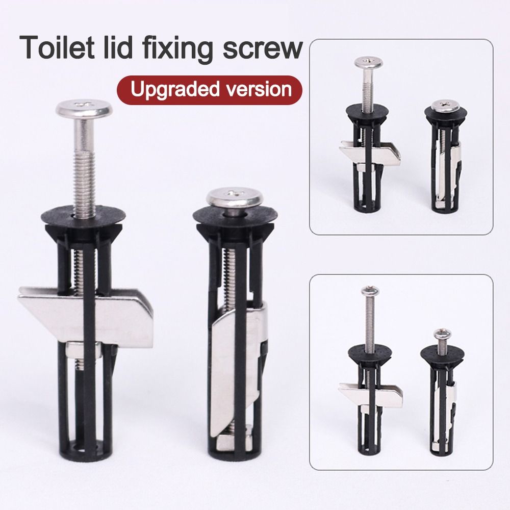 2Pcs Heavy Duty Toilet Seat Fastener Bolt Kit Universal Stainless Steel Toilet Seat Screws Replacement Kit Toilet Seat Bolts