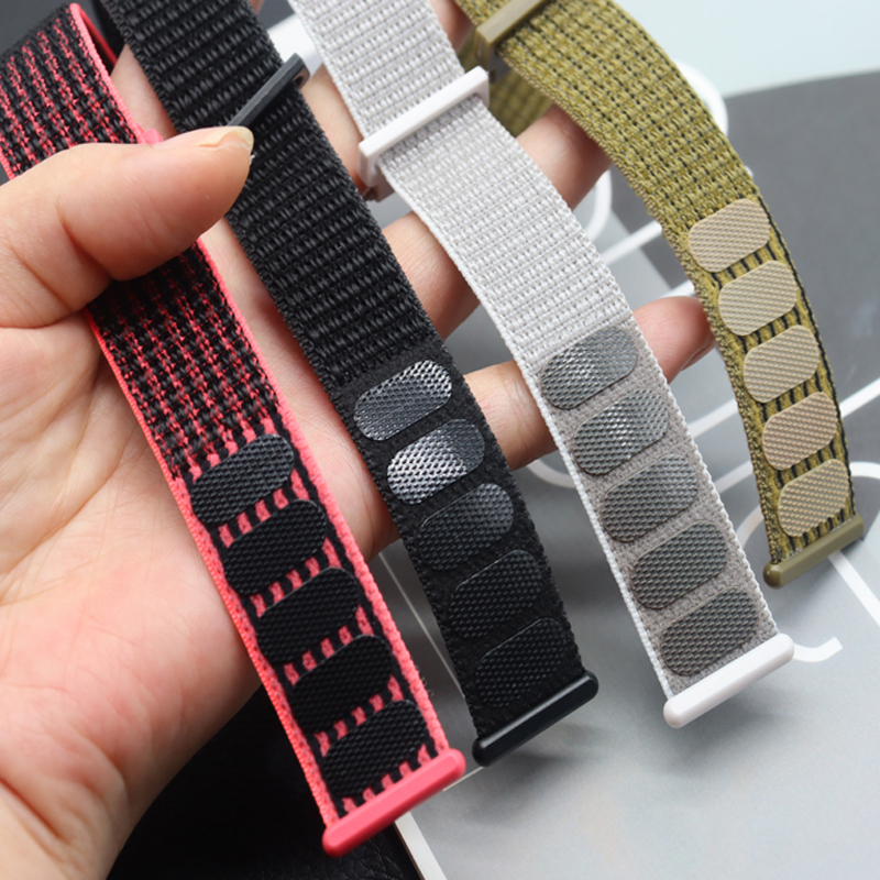 20mm/22mm watch band For Amazfit GTR/GTS 4-3-2-2e/GTR 42mm-47mm/bip-U-S-lite Nylon Loop strap sport correa amazfit gts 4-2 mini