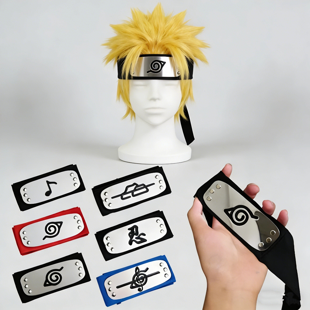 Bandai Naruto Sasuke Headband rebel ninja Konoha protective forehead Kakashi bandana cosplay anime Costume Accessories toy