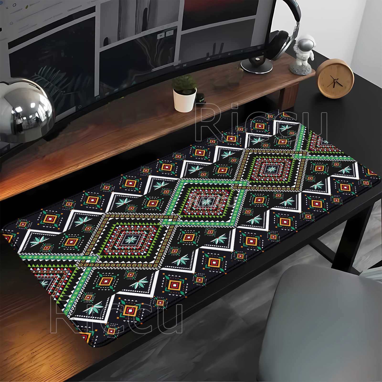 Persian Mysterious Retro pattern Mouse Pad Pc Gamer Mousepad Rubber Mouse Mat Gaming Keyboard Office Rubber overlock Desk Mat