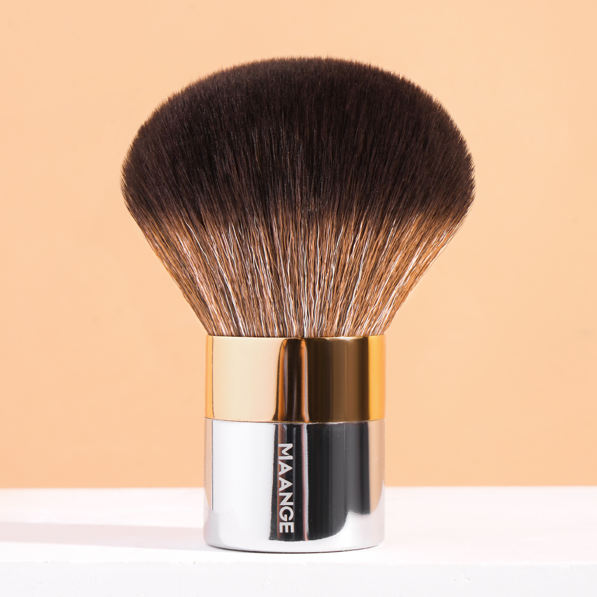 MAANGE 1pc Professional Powder Makeup Brush Evenly Kabuki Mineral Powder Brush Premium Handle Soft Dense Hair for Makeup Gift