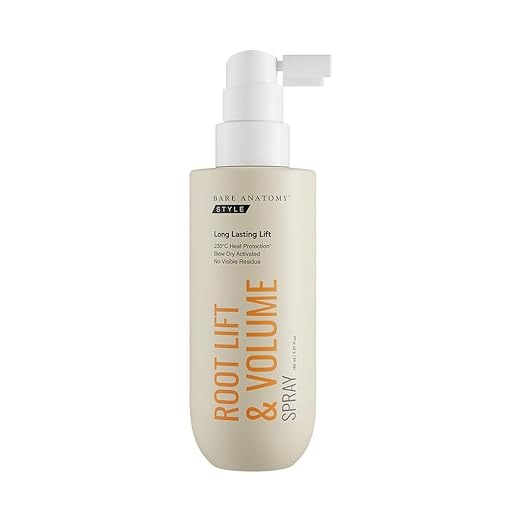 Bare Anatomy Root Lift & Volume Spray | Heat-Activated Hair Volumizer for Fine, Thin & Flat Hair | Instant Root Lift, Long-Lasting Body & Bounce | Humidity & Heat Resistant | 135ml